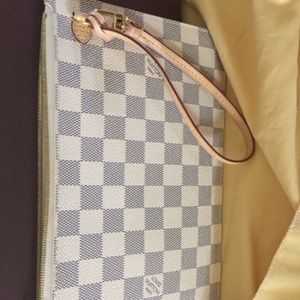 Louis Vuitton Clutch Never full Damier Azur